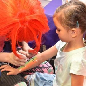 Free Face Painting or Arm designs at Madfun Kids Disco Melbourne